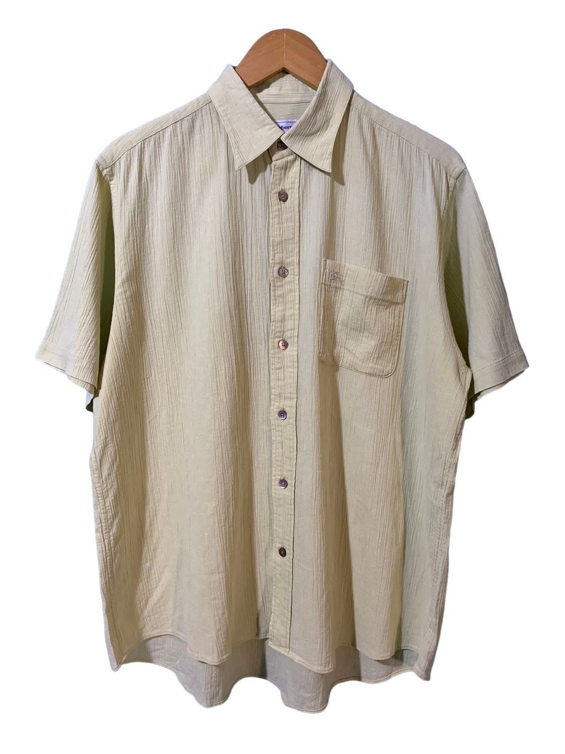 Burberry × Vintage Vintage burberrys pleated shirt Size US XL / EU 56 / 4 - 1 Thumbnail