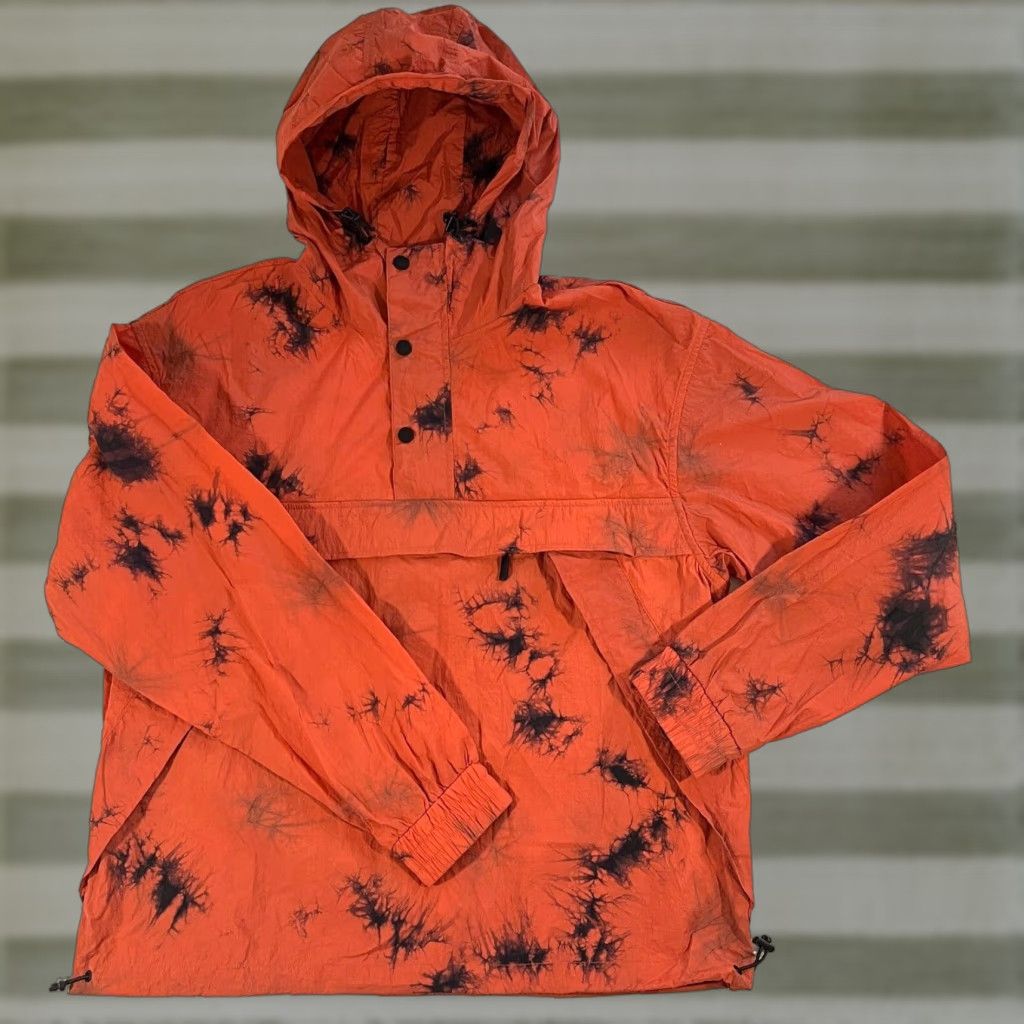 Vintage AlphaStyle Men's Jacket Tie Dye Super Lightweight Anorak Hooded Orange M Mens Streetwear Casual Size M Size US M / EU 48-50 / 2 - 1 Thumbnail