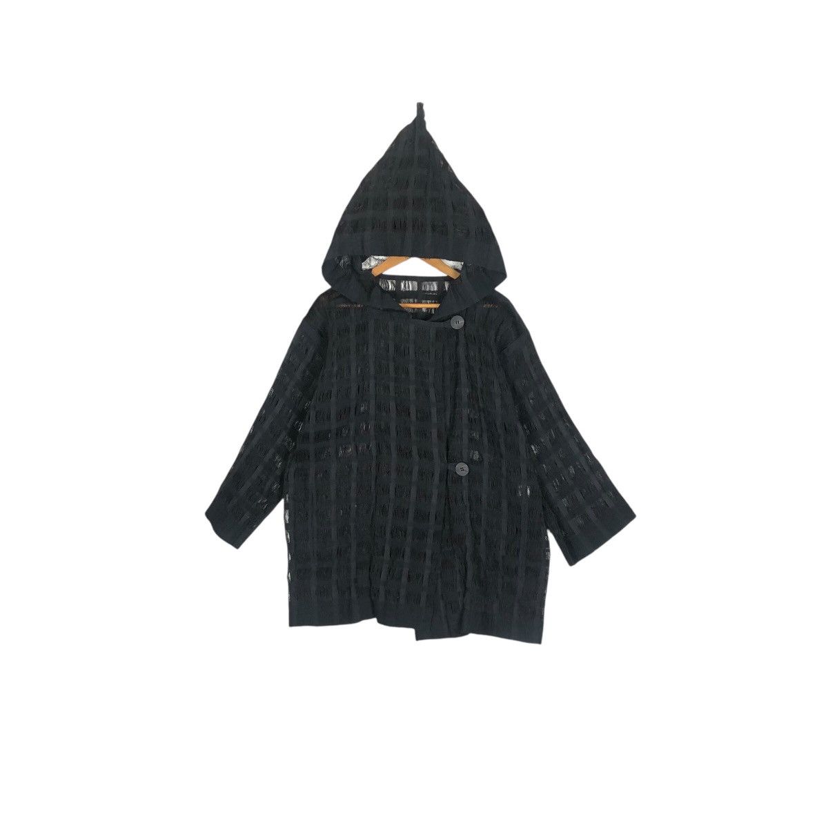 Issey Miyake Vintage Issey Miyake Permanente S/S 1995 Wool Mesh Jacket Size US L / EU 52-54 / 3 - 4 Thumbnail
