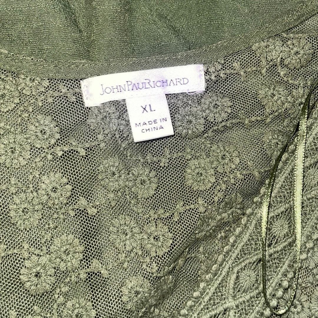 Other John Paul Richard Lace Trim Peasant Boho Blouse XL Whimsical Size XL / US 12-14 / IT 48-50 - 4 Thumbnail