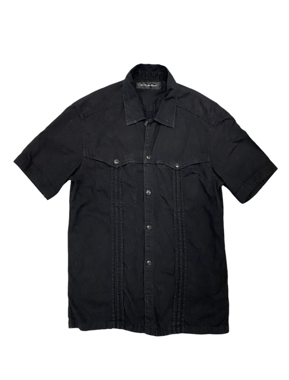 Japanese Brand × Le Grande Bleu (L.G.B.) × Lounge Lizard Lounge Lizard Japan Black pleated shirt Size US M / EU 48-50 / 2 - 1 Thumbnail