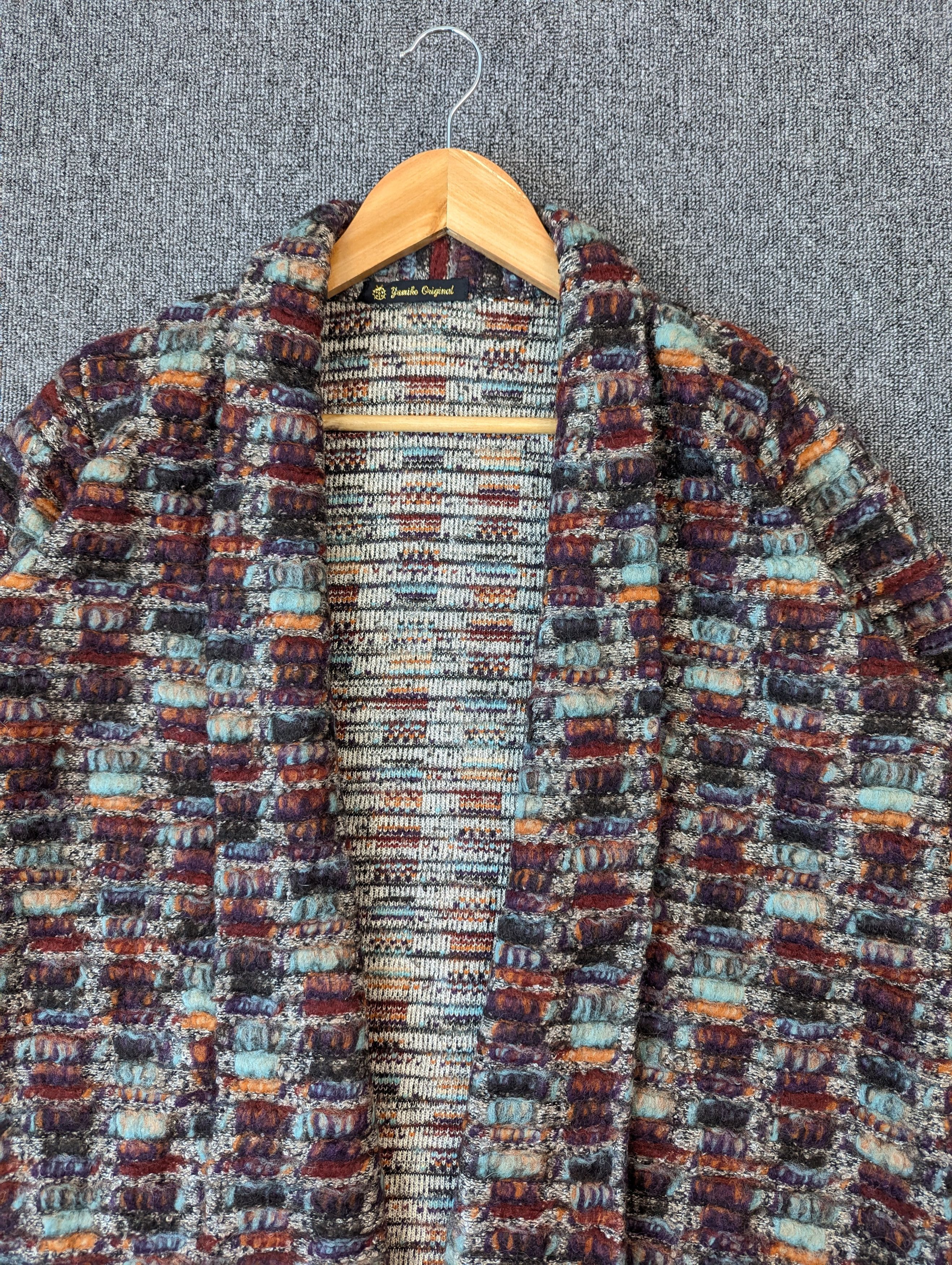 Japanese Brand Vintage Yumiko Original Handwoven Cardigan Jacket Size US M / EU 48-50 / 2 - 6 Thumbnail