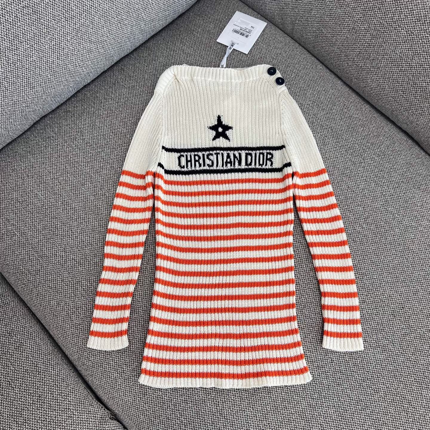 Dior Dior Retro Striped Sweater XL Women Size XL / US 12-14 / IT 48-50 - 1 Thumbnail