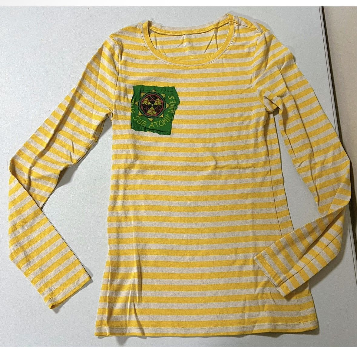 Band Tees Yellow Striped ‘Sub Atomic Waves’ Surf Punk Band Tee Size M💛 Size M / US 6-8 / IT 42-44 - 2 Thumbnail