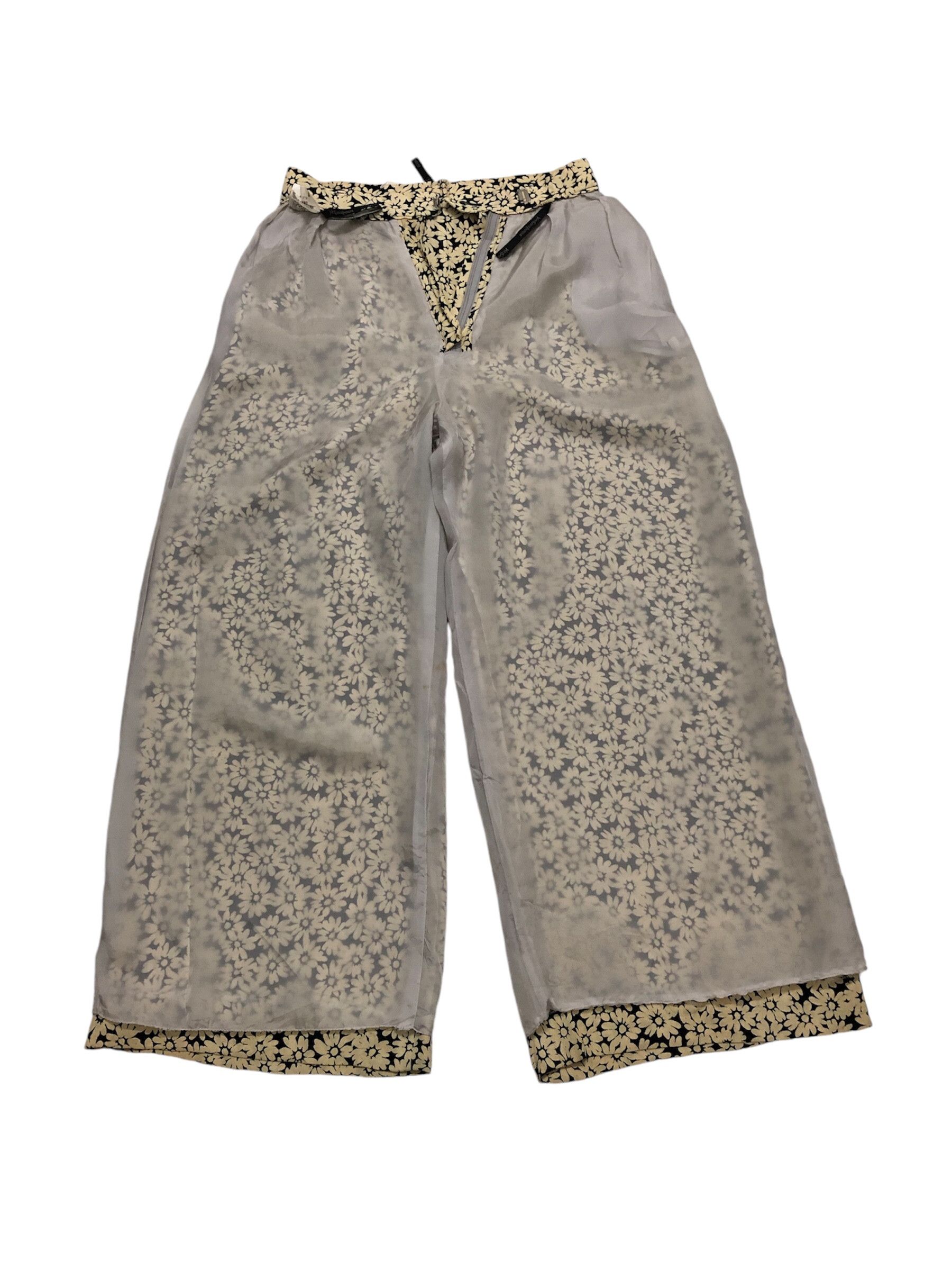 Designer × Yves Saint Laurent Vintage Yves Saint Laurent Rayon Floral Size 25" / US 0 / IT 36 - 14 Thumbnail