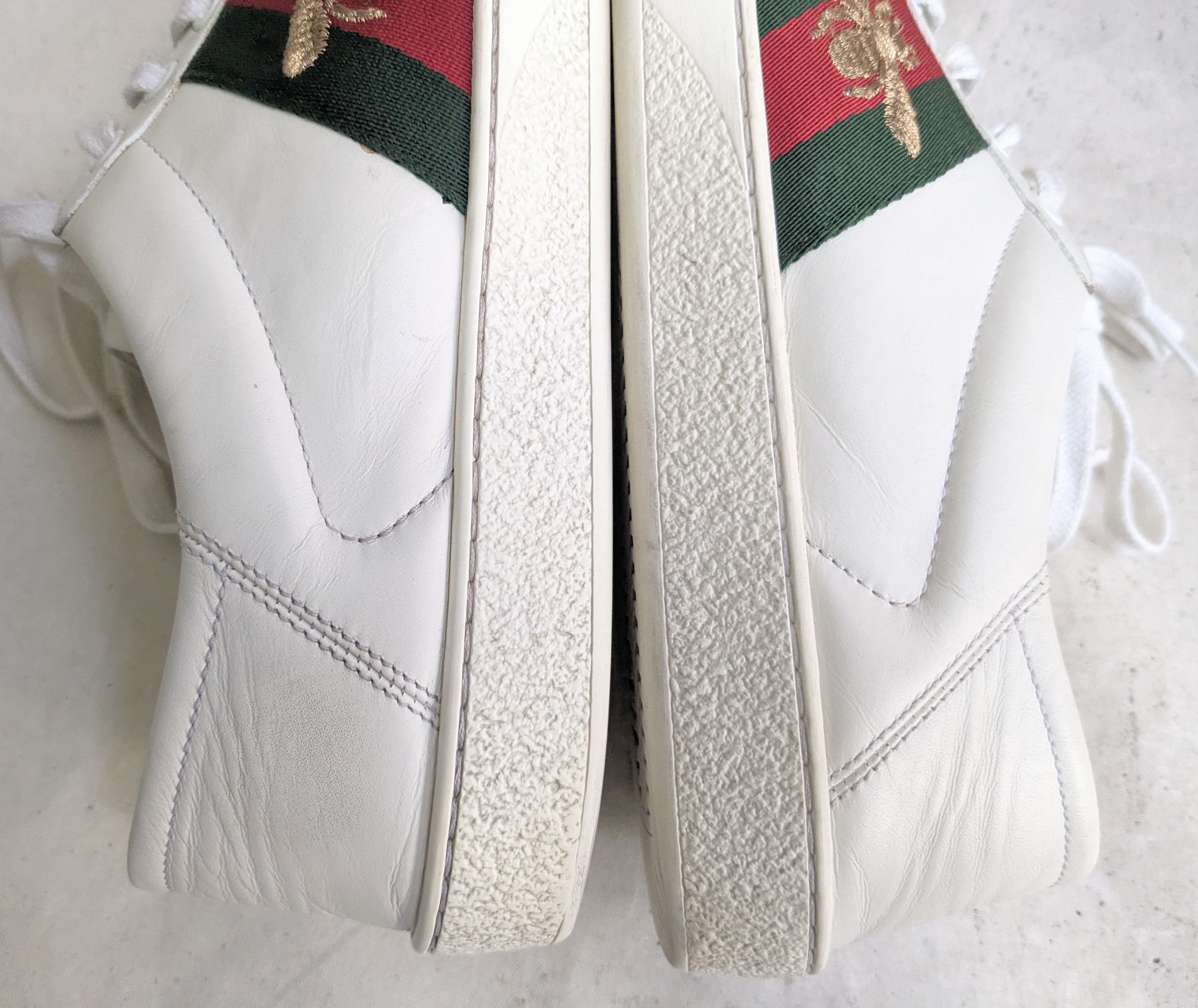 Gucci Gucci Ace Sneakers Bee White 9.5 Low Tops Size US 9.5 / EU 42-43 - 5 Thumbnail