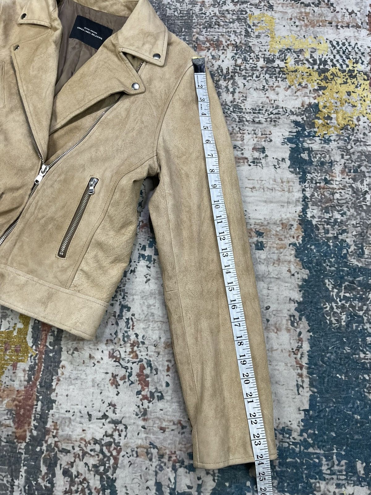 United Arrows United Arrow Suede Leather Rider Jacket Size S / US 4 / IT 40 - 12 Thumbnail