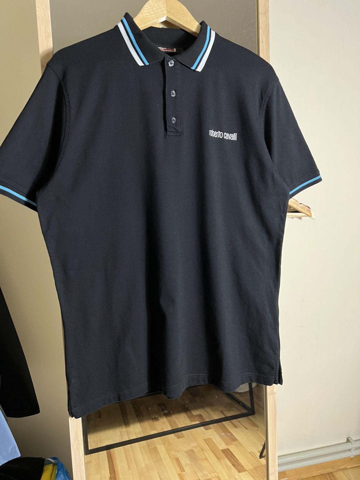 Roberto Cavalli Roberto Cavalli Polo T-Shirt Oxford Striped Collar Luxury Size US XXL / EU 58 / 5 - 3 Thumbnail