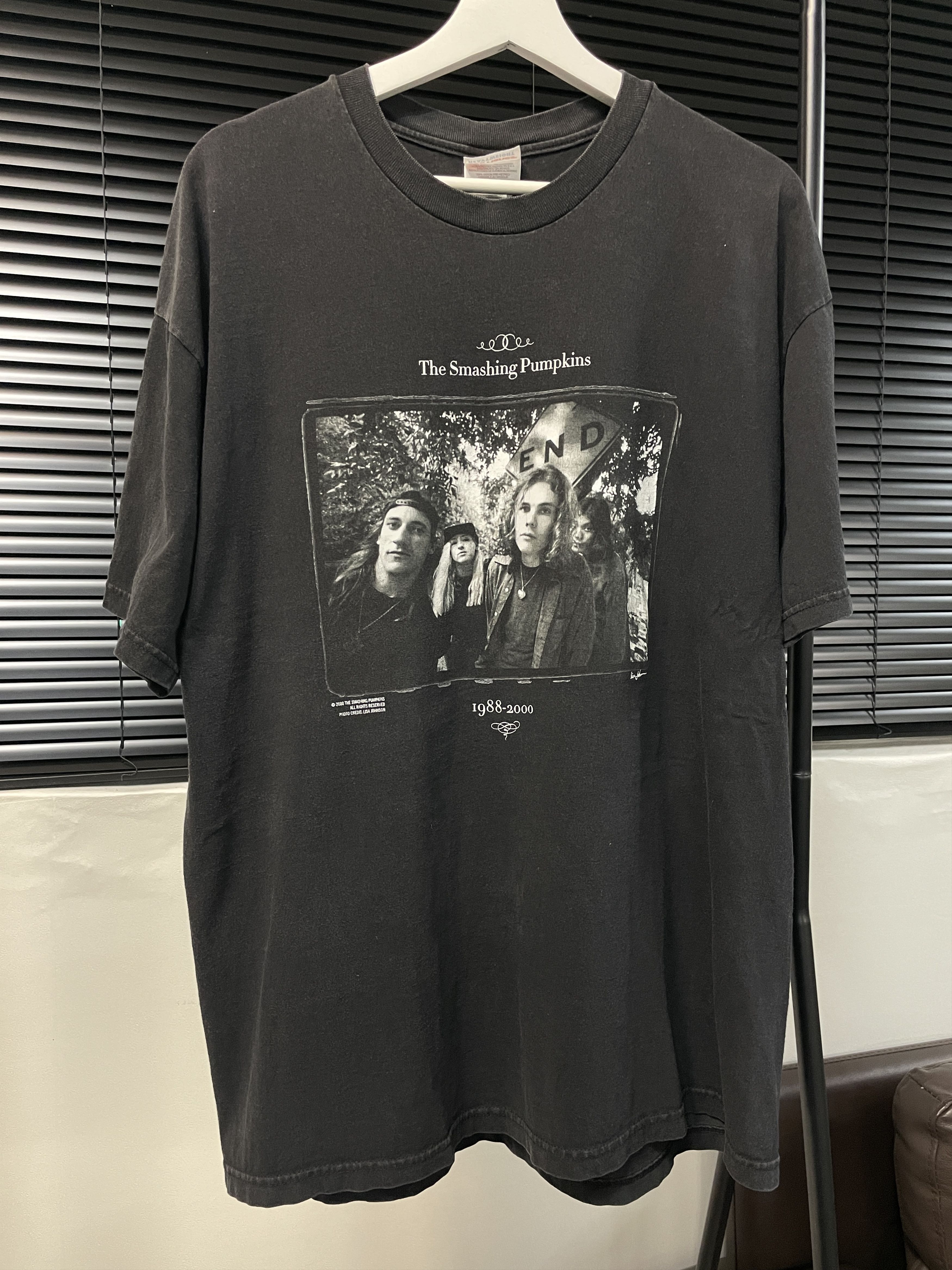 image of Band Tees x Vintage 2000S Smashing Pumpkins Photo Shirt in Black, Men's (Size XL)