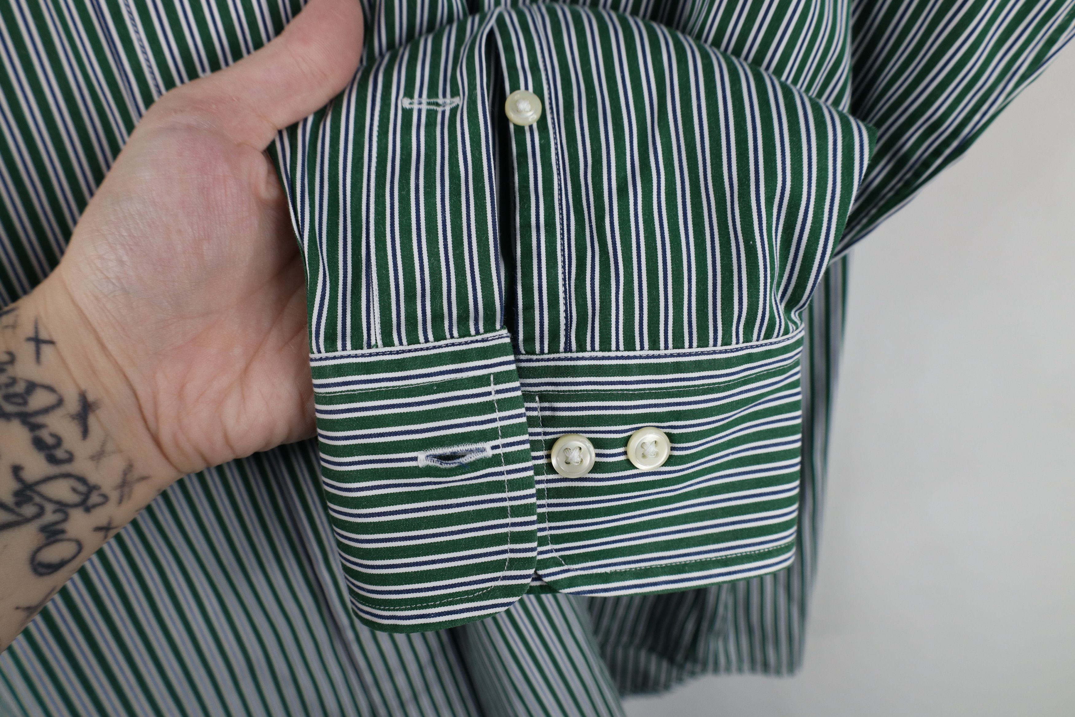 Ralph Lauren Vintage 90s Ralph Lauren Classic Fit Striped Button Shirt Size US M / EU 48-50 / 2 - 4 Thumbnail