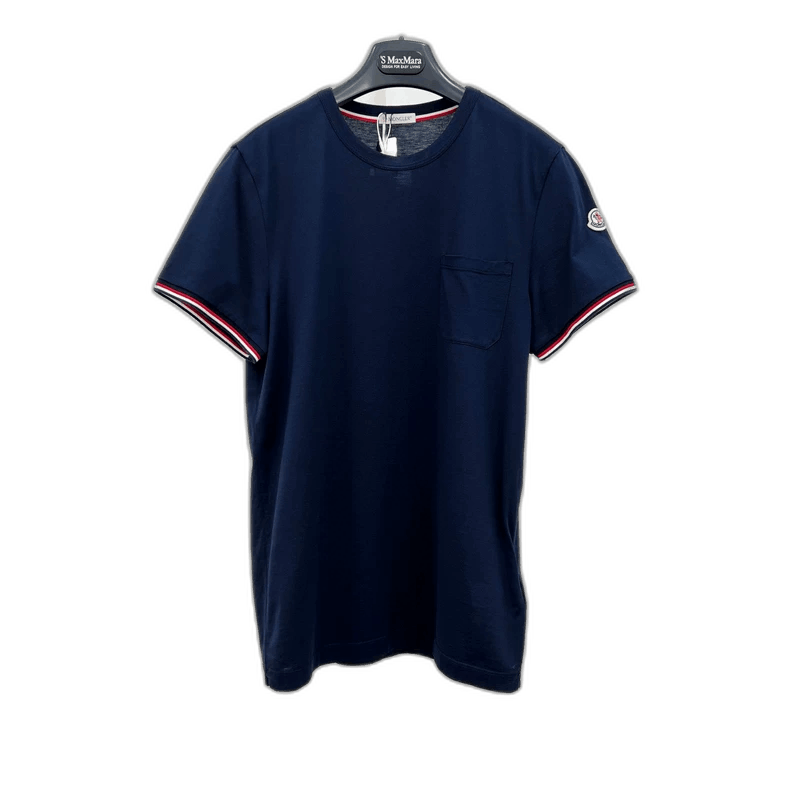 Moncler Moncler Embroidered Logo Pocket Short Sleeve T-Shirt-yf Size US S / EU 44-46 / 1 - 1 Thumbnail