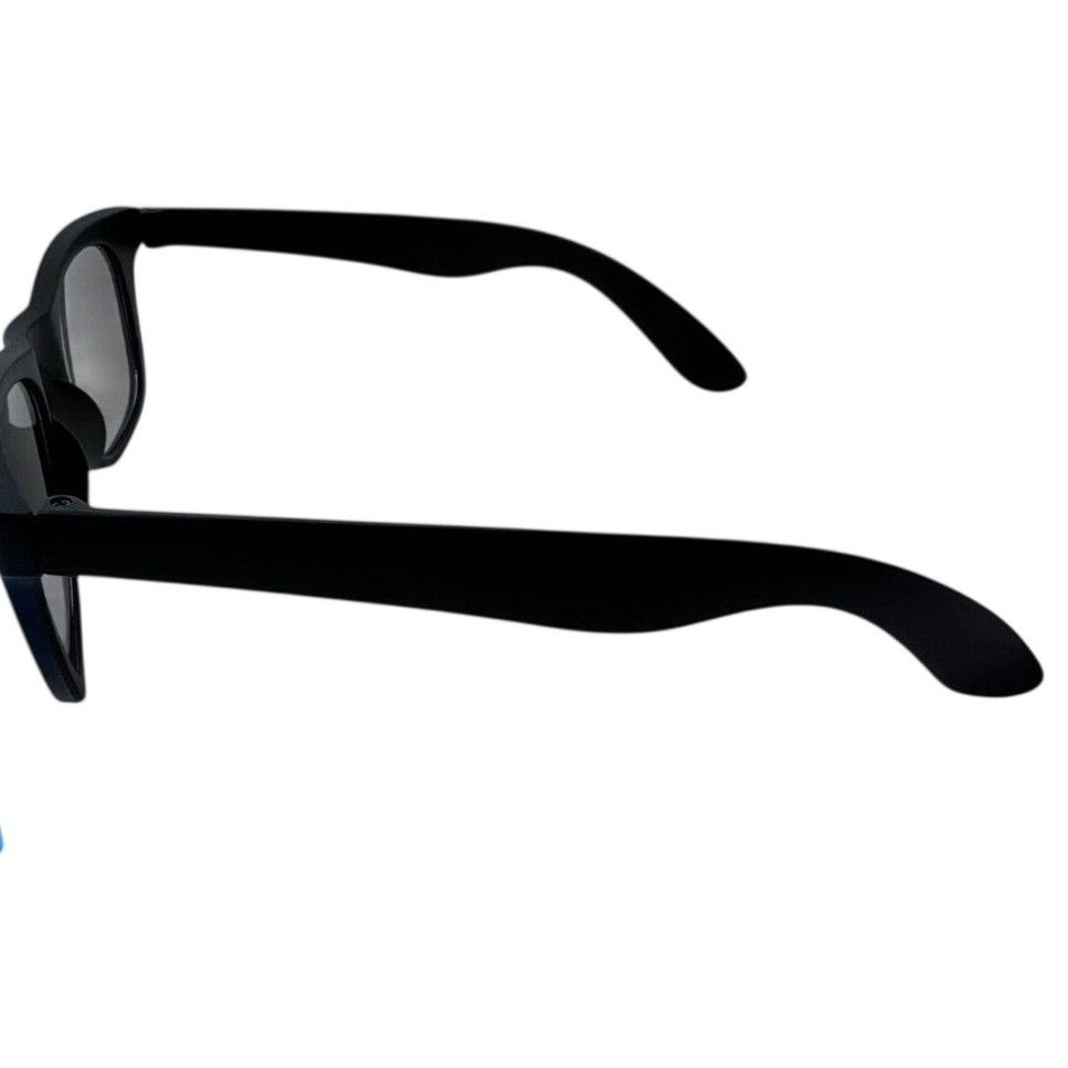 Other Unisex Polarized Mirror Horn Rimmed Sunglasses - Black Blue Size ONE SIZE - 4 Thumbnail