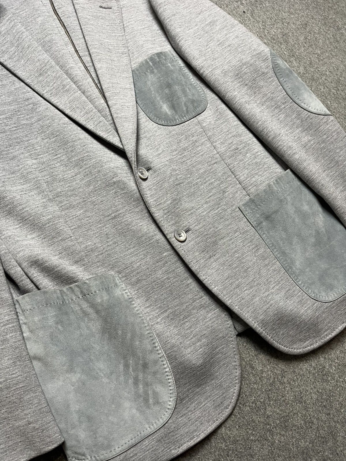 Brioni Brioni wool blazer with leather details Size 52R - 6 Thumbnail