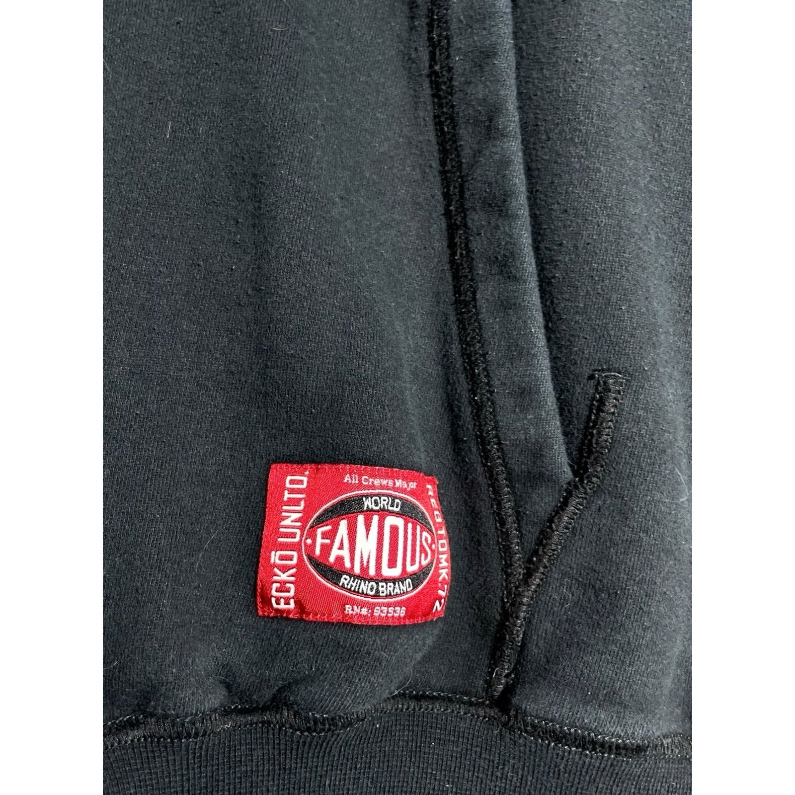 Vintage Vintage Ecko Unltd Hoodie Men’s M Black Red Rhino Logo Pullover Sweatshirt Size US M / EU 48-50 / 2 - 6 Thumbnail
