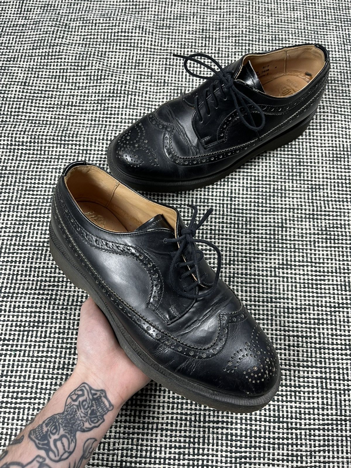 Solovair × Vintage Solovair made in England vintage Oxford chunky boots rare Size US 8.5 / IT 38.5 - 2 Thumbnail