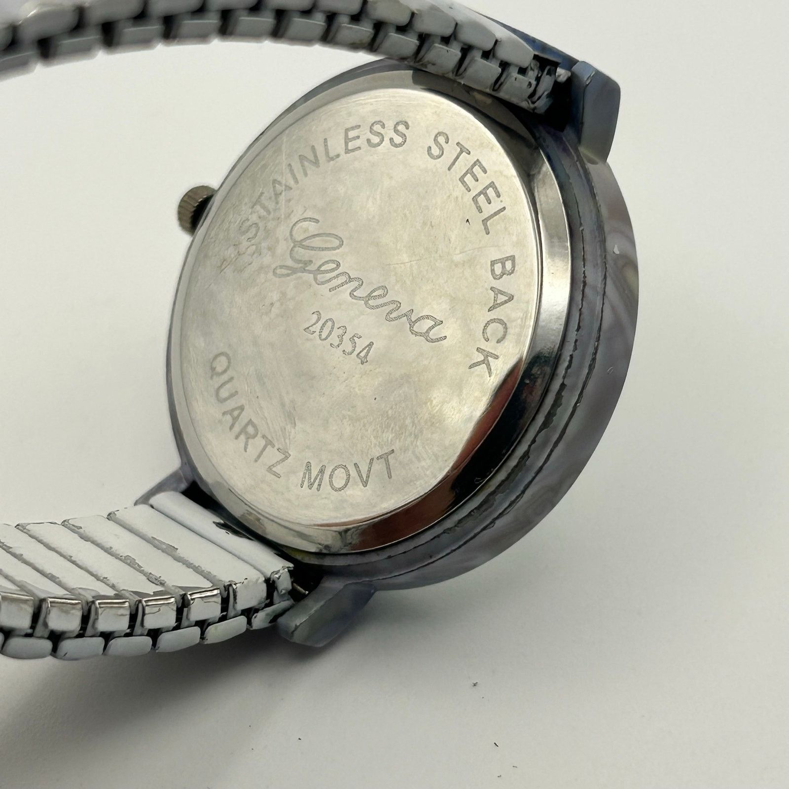 Geneva Geneva Pastel Iridescent Watch with Crystal-accented Bezel Size ONE SIZE - 6 Thumbnail