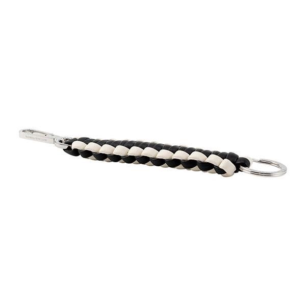 Bottega Veneta o1w1db10325 Size: OS / Key Ring in Black/White Size ONE SIZE - 6 Thumbnail