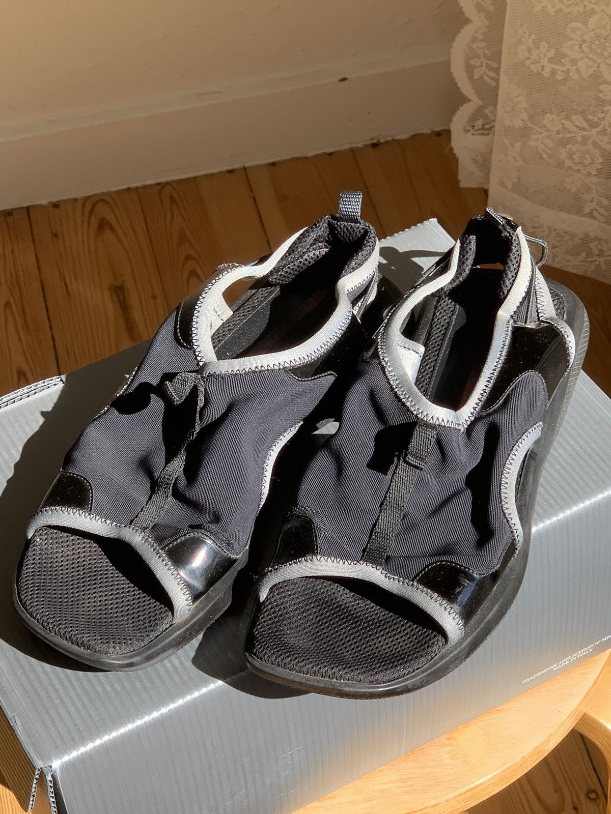 Prada Prada linea rossa chunky vibram sandals Size US 10 / IT 40 - 1 Thumbnail