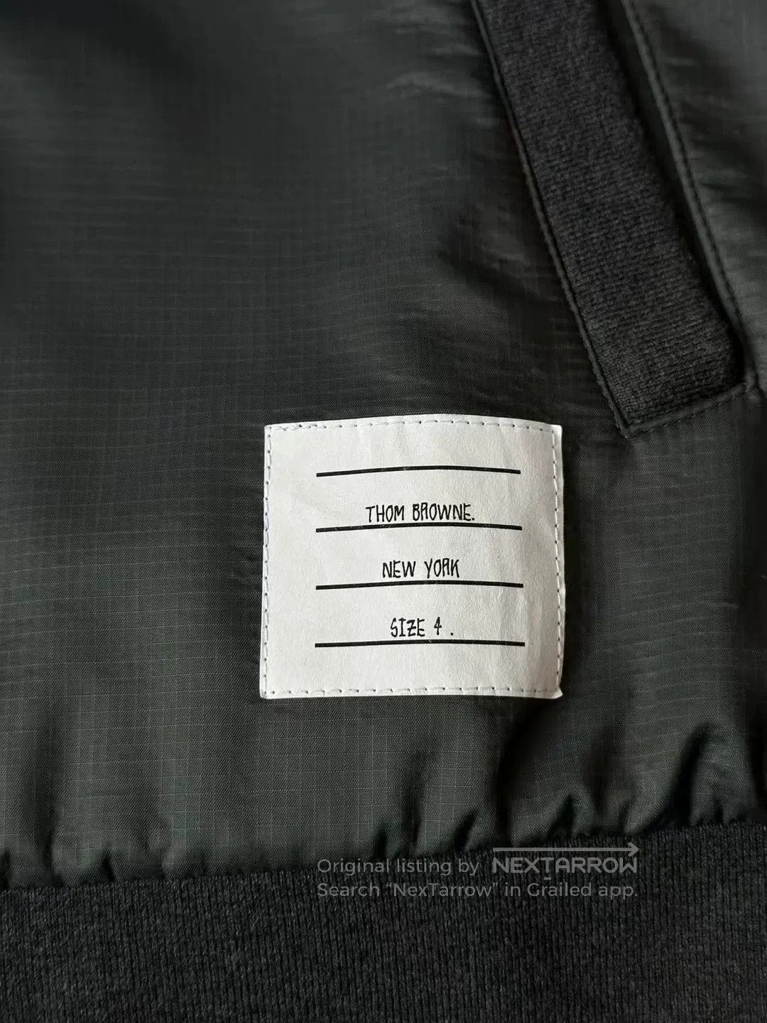 Thom Browne Thom Browne Dark Gray Bomber Jacket. Size US S / EU 44-46 / 1 - 4 Thumbnail