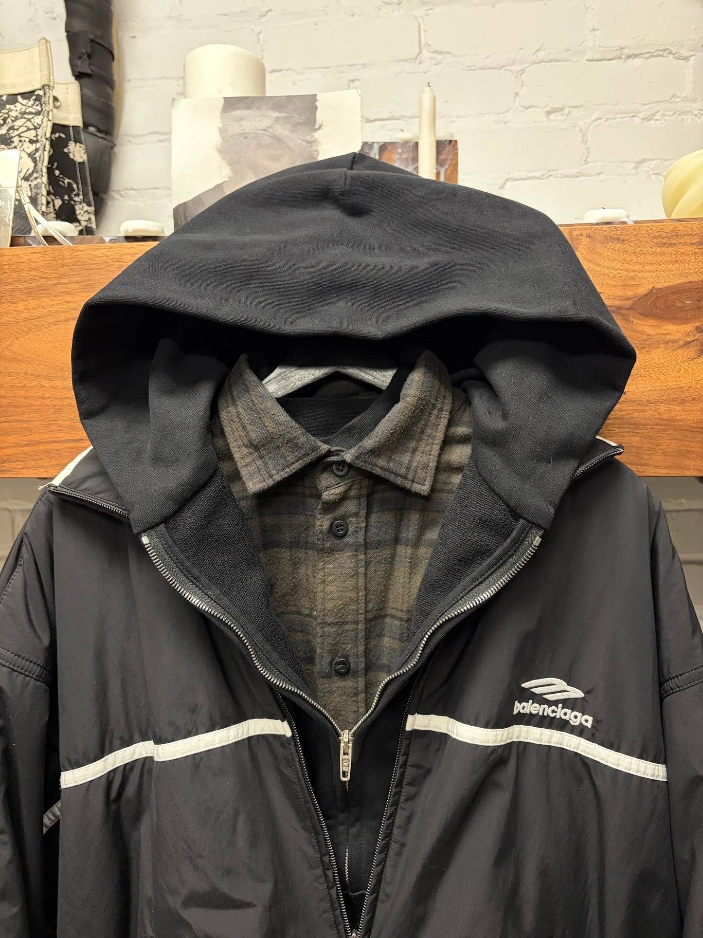 Balenciaga SS2024 Balenciaga ‘Sports Icon’ Quad Layered Jacket/Hoodie/Flannel/T-Shirt Size US M / EU 48-50 / 2 - 3 Thumbnail