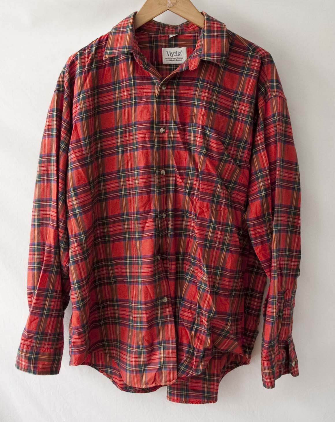 Vintage × Viyella Viyella Shirt Made in Canada Vintage Red Size L Size US L / EU 52-54 / 3 - 1 Thumbnail