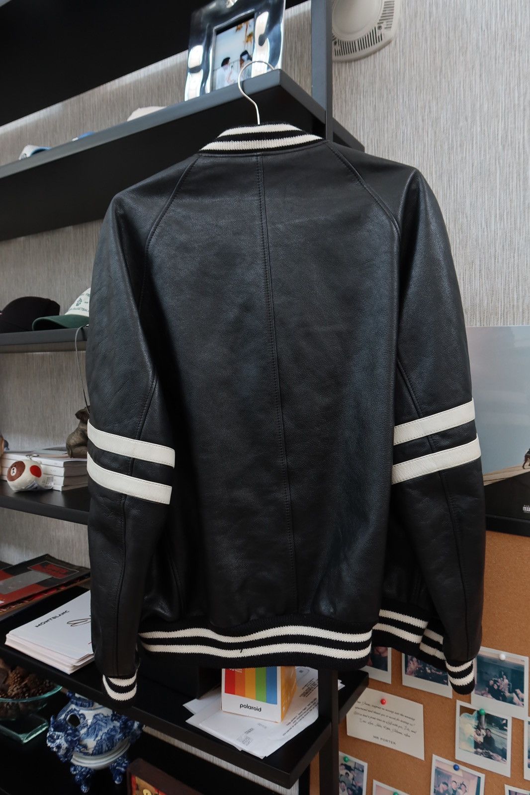 Celine Celine Calfskin Striped Varsity Jacket Size US L / EU 52-54 / 3 - 2 Thumbnail