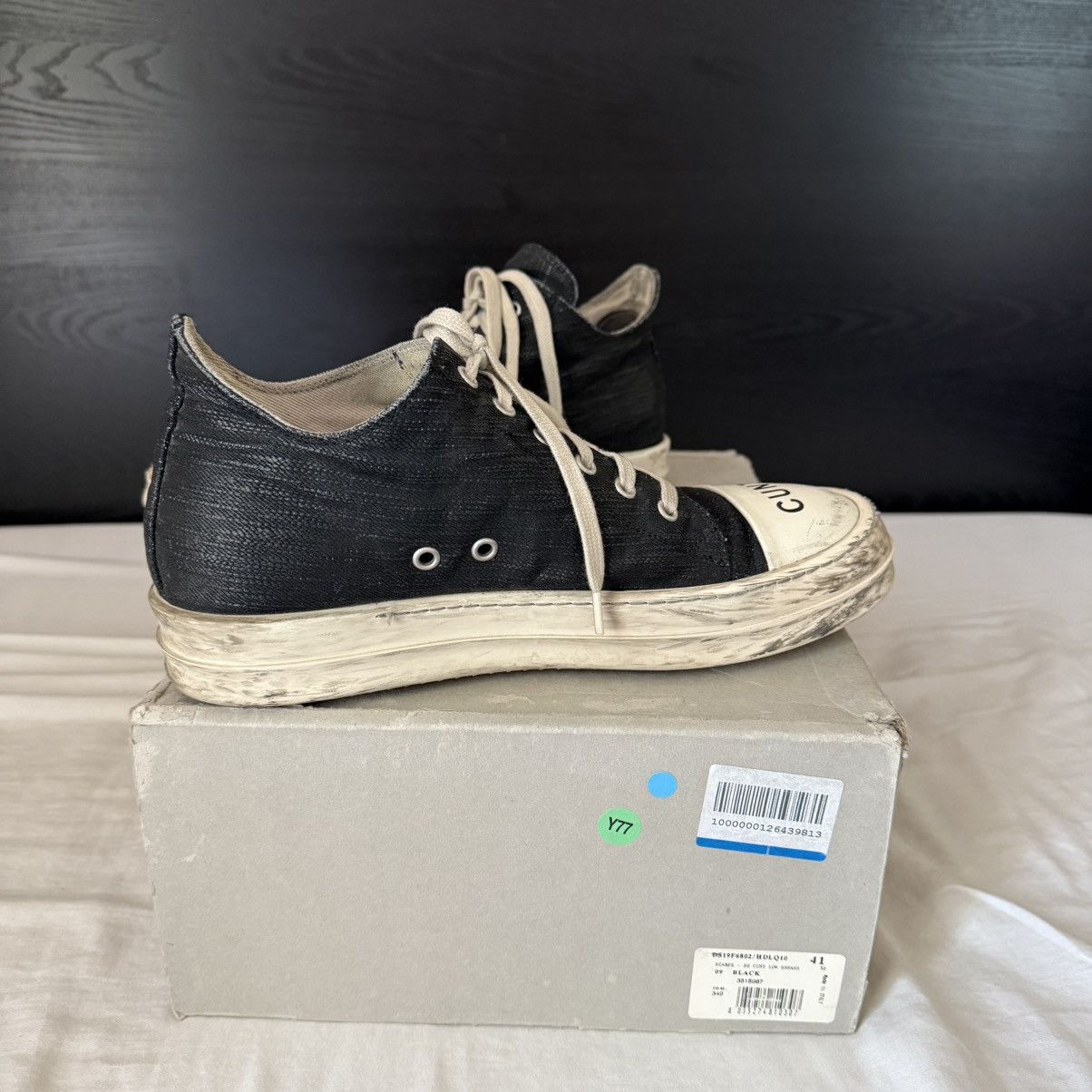 Rick Owens Rick Owens DRKSHDW Ramones So Cunt Low Top Shoes Size US 8 / EU 41 - 3 Thumbnail