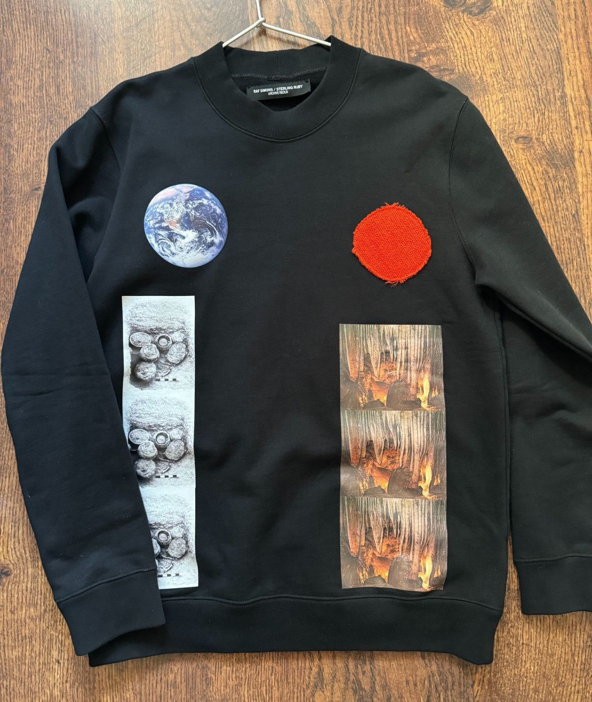Raf Simons archive redux Earth Planet Print Patch Pullover Sweatshirt- Size US M / EU 48-50 / 2 - 1 Thumbnail