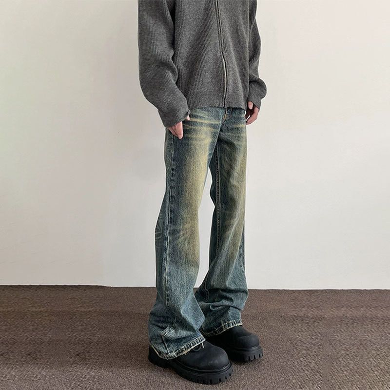 Japanese Brand Retro loose high street micro flared jeans Size US 32 / EU 48 - 5 Thumbnail