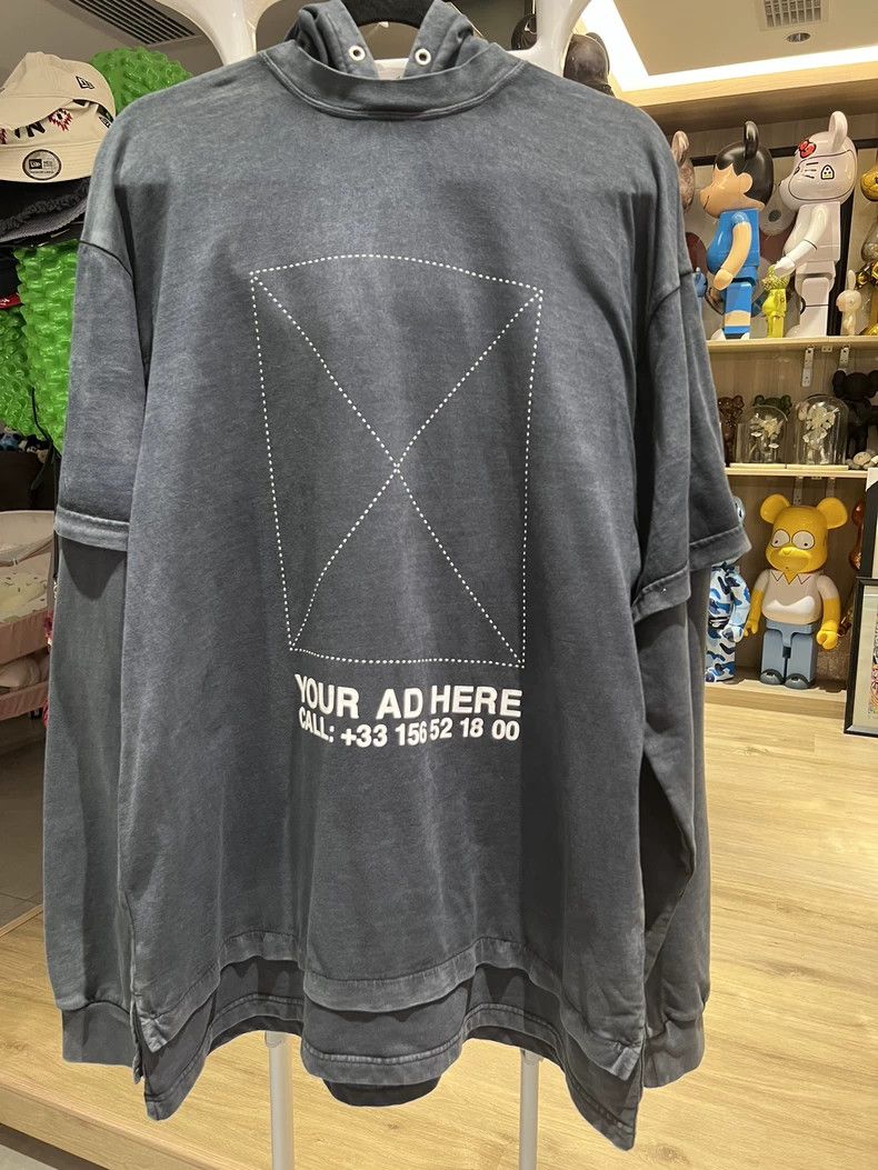 Balenciaga Balenciaga Washed Grey Two-Piece Hoodie Size US XS / EU 42 / 0 - 1 Thumbnail