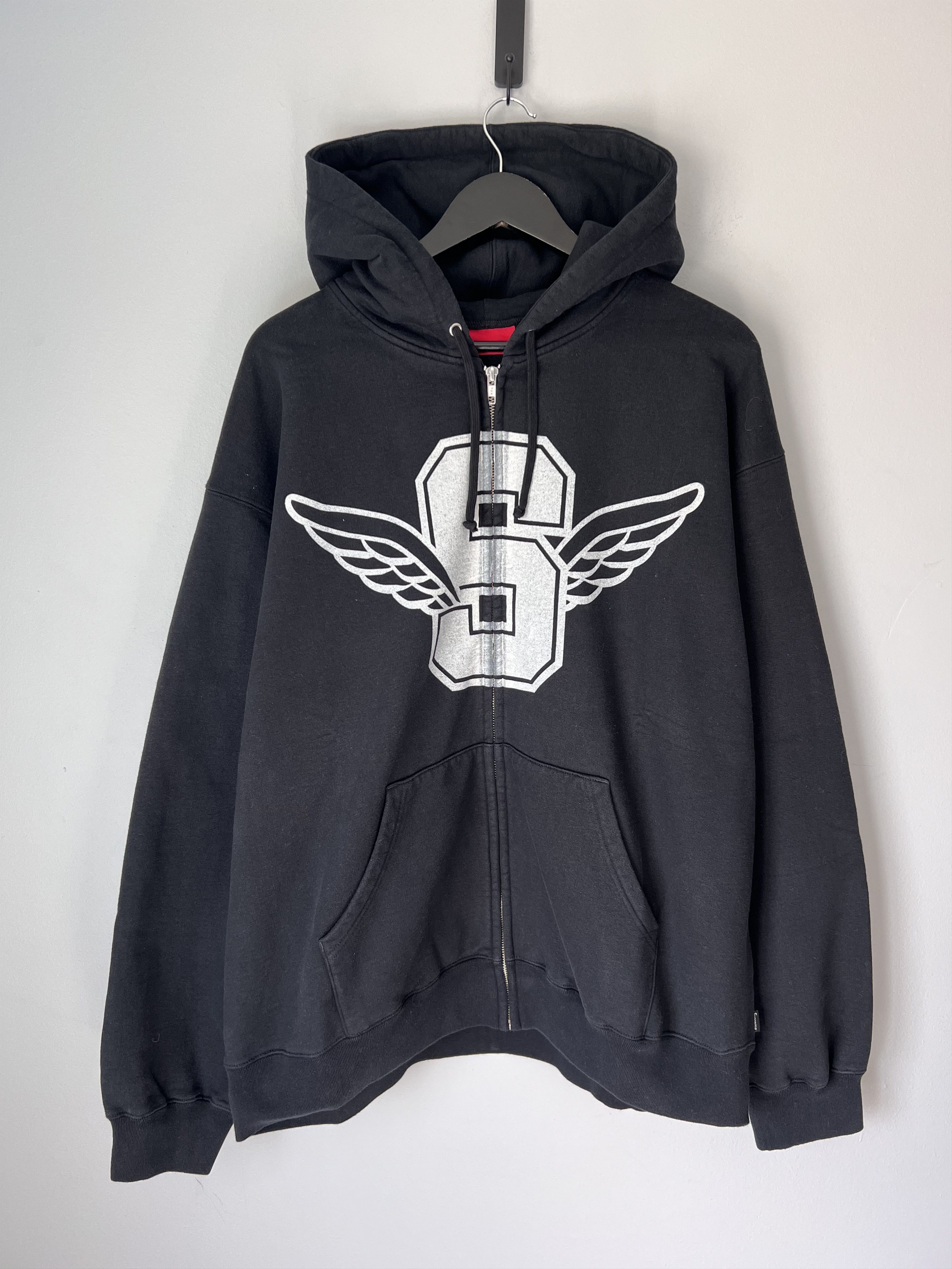 Supreme Wings Zip Up Hooded ブラック Supreme Wings Zip Up Hoodie