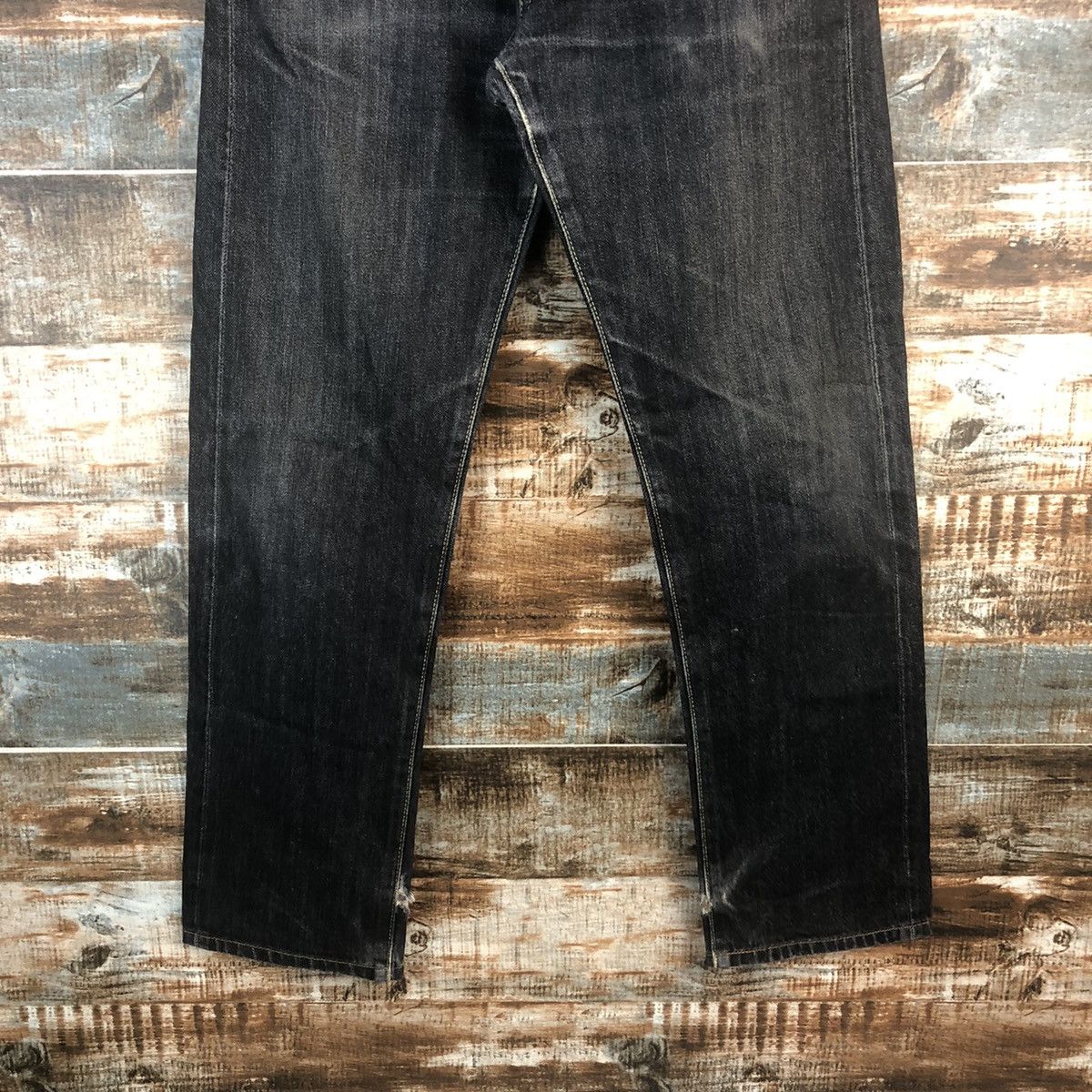 Japanese Brand DL Uniqlo Black Denim Pants #C288 Size US 29 - 6 Thumbnail