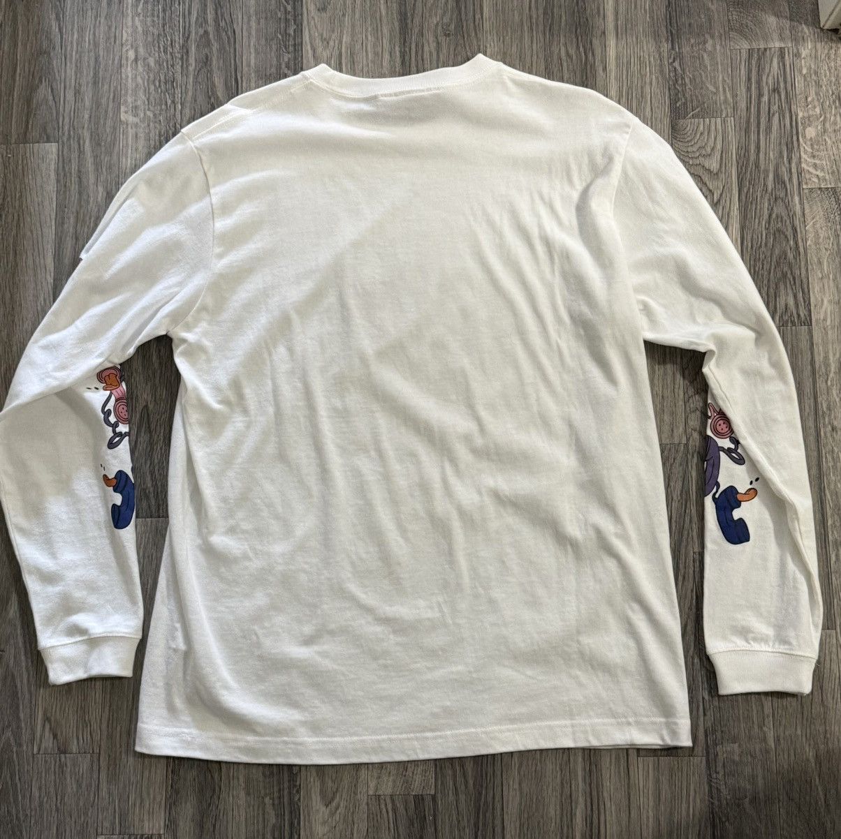 Japanese Brand Left Alone Japanese Brand White Long Sleeve Phone Sex Tee Size US L / EU 52-54 / 3 - 2 Thumbnail