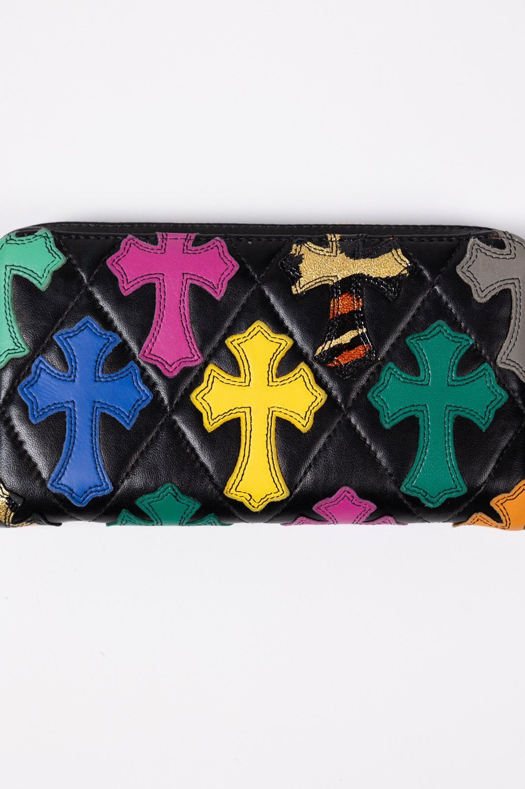 Chrome Hearts Chrome Hearts Multicolor Cross Patch Long Zip Leather Wallet Size ONE SIZE - 6 Thumbnail
