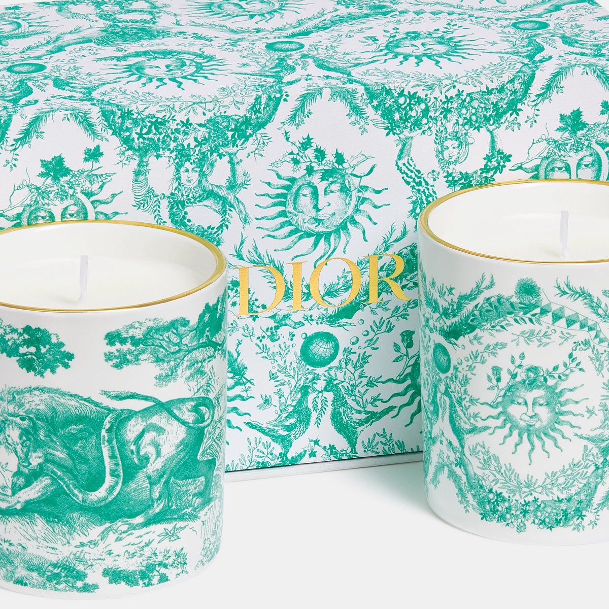 Dior o1bcso1str0226 Size:OS/Set Two Scented Candles in Sky Blue Size ONE SIZE - 4 Thumbnail