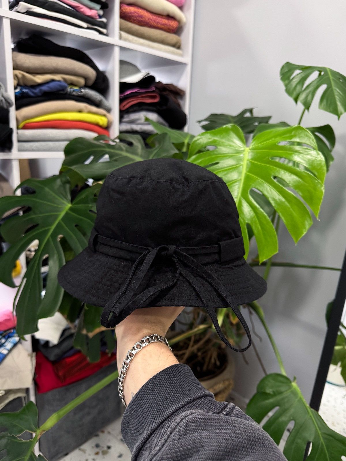 Jacquemus Jacquemus black bucket hat size 58(one size) Size ONE SIZE - 4 Thumbnail