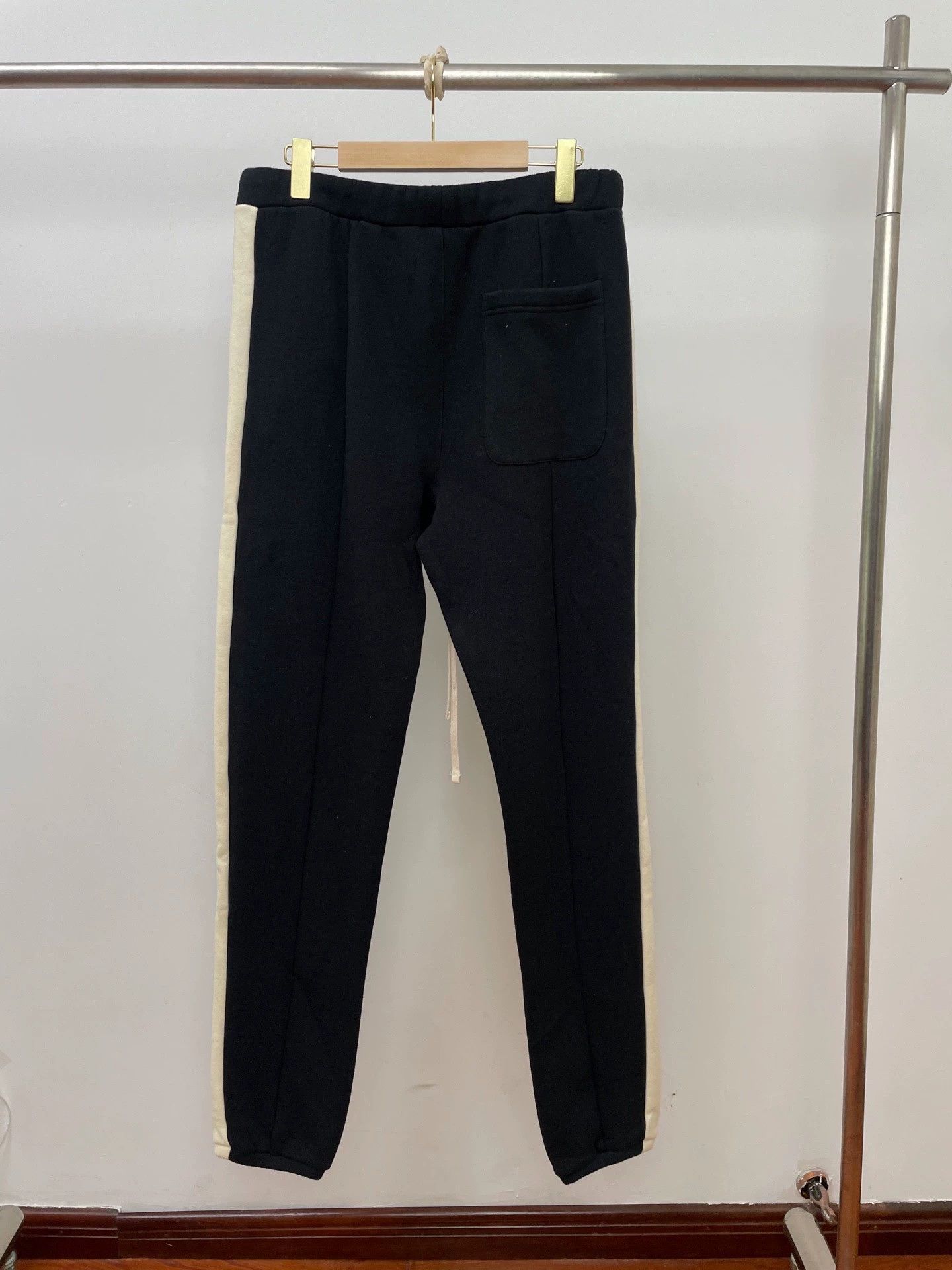 Essentials Essentials Black Track Pants M (off-white side stripes) Size 27" / US 4 / IT 40 - 2 Thumbnail