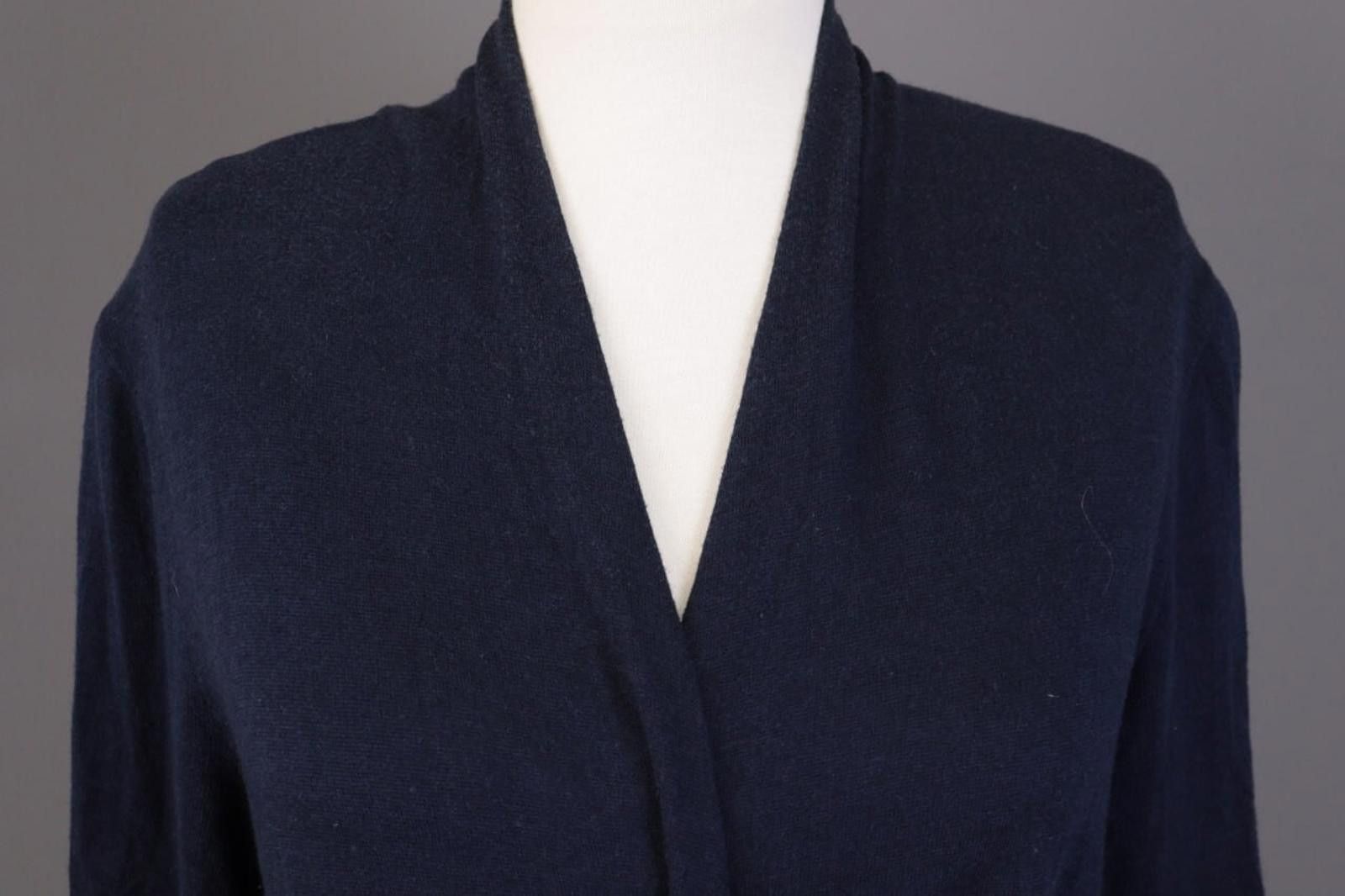 Polo Ralph Lauren Polo Ralph Lauren Blue Wool Silk Wrape Cardigan Size M Size M / US 6-8 / IT 42-44 - 5 Thumbnail
