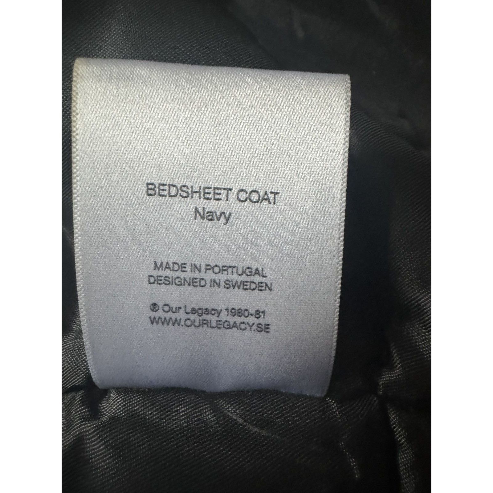 Our Legacy Vintage Our Legacy 1980-81 Bedsheet Coat Navy Jacket Size US S / EU 44-46 / 1 - 6 Thumbnail