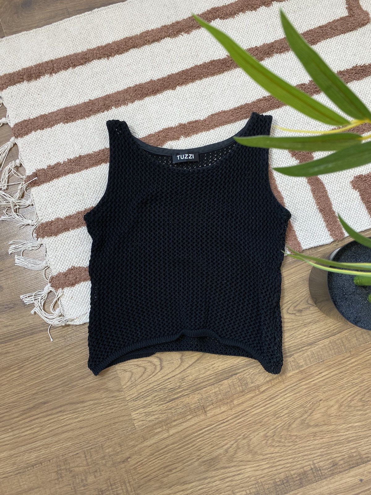 Vintage AVANT GARDE MESH KNITTED Y2K TANK TOP Size M / US 6-8 / IT 42-44 - 2 Thumbnail