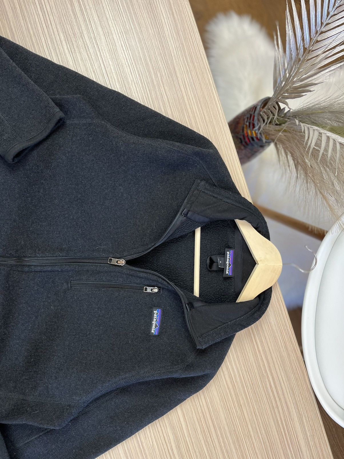 Patagonia Patagonia Fleece Zip Up Polar black Sherpa sweatshirt bluza Size US M / EU 48-50 / 2 - 3 Thumbnail