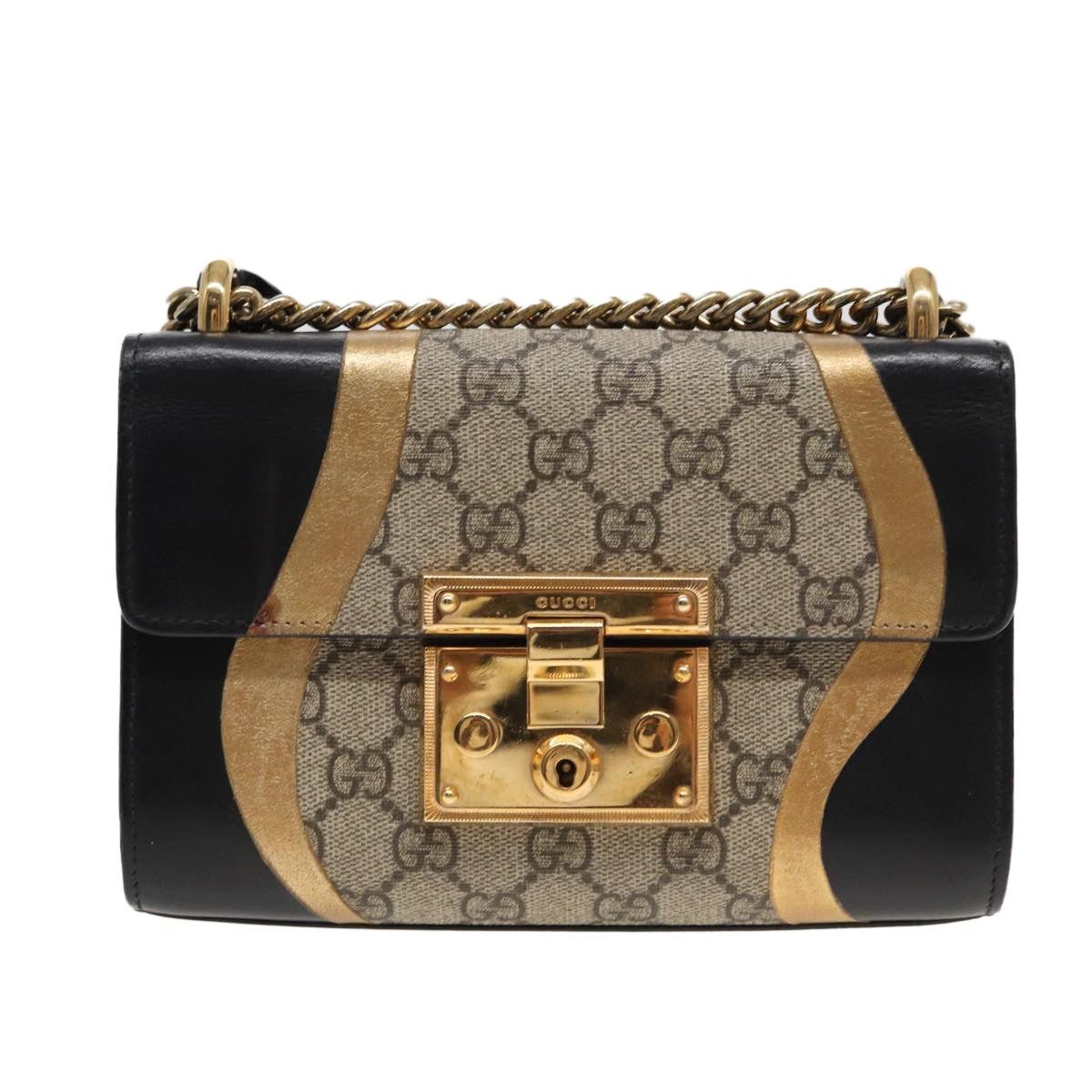 Gucci GUCCI Padlock GG Supreme Chain Shoulder Bag Pvc Beige Size ONE SIZE - 2 Thumbnail