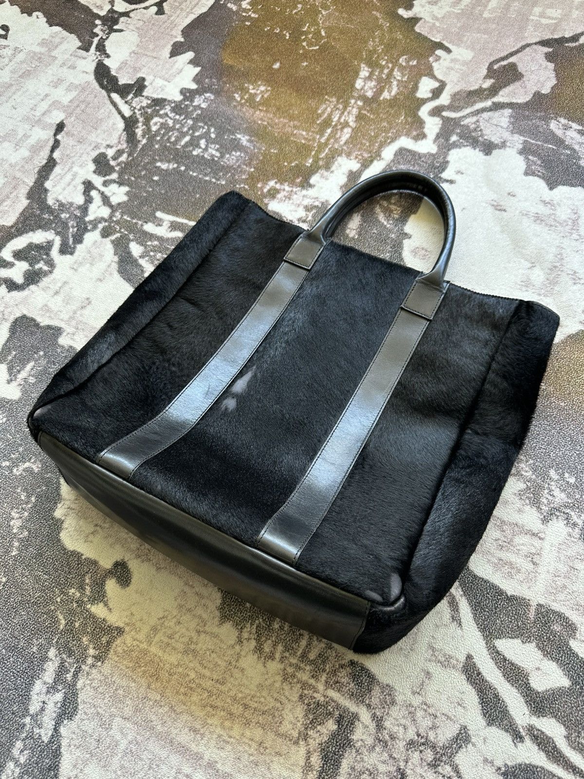 KEITAMARUYAMA 00’s Keita Maruyama pony hair leather tote bag Size ONE SIZE - 4 Thumbnail