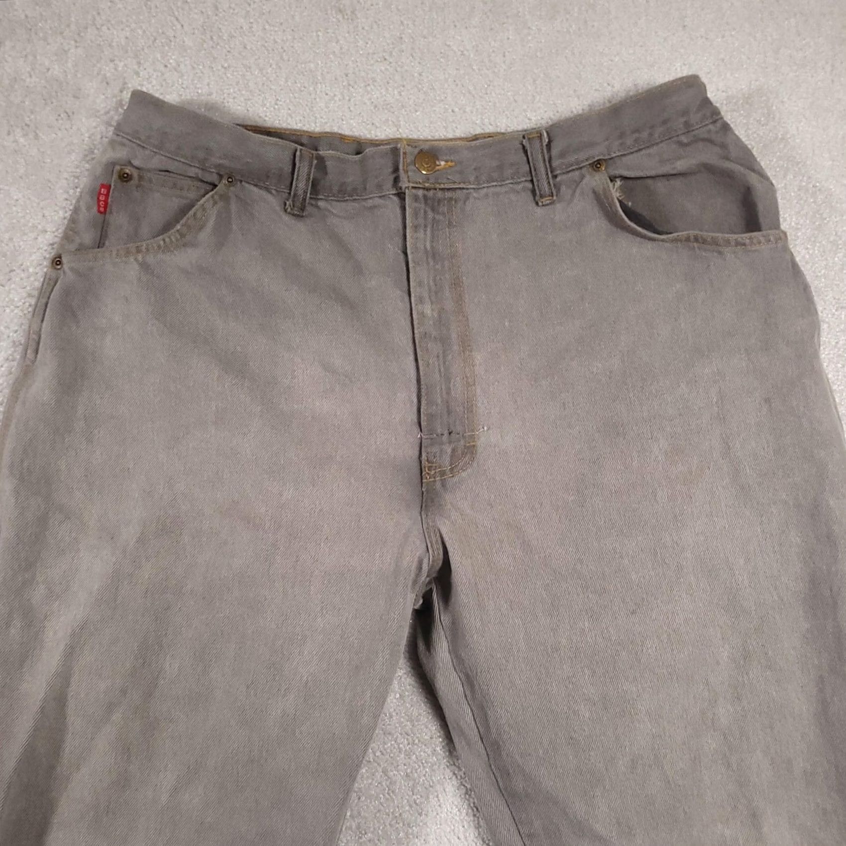 Bugle Boy VINTAGE Bugle Boy Jeans Mens 38x30 Gray Tapered Relaxed Fit Made USA 90s Pants Size US 38 / EU 54 - 3 Thumbnail