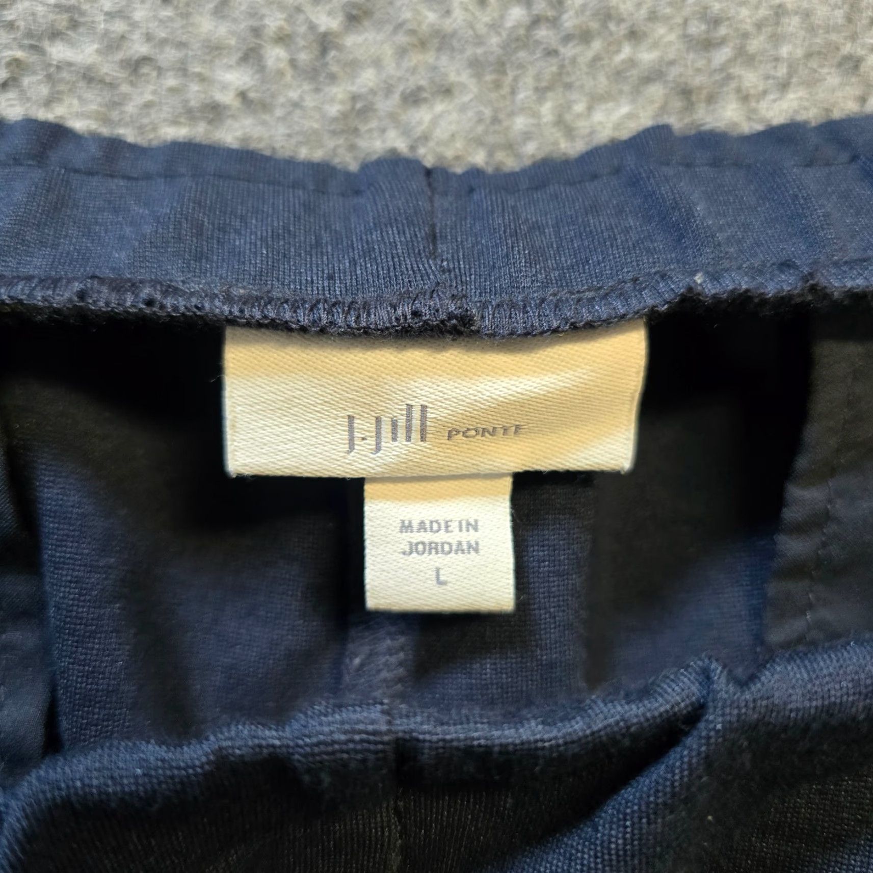 J. Jill J. Jill Pants Womens Large Blue Ponte Stretch Pull On Wide-Leg Casual Pockets Size 36" / US 14 / IT 50 - 5 Thumbnail