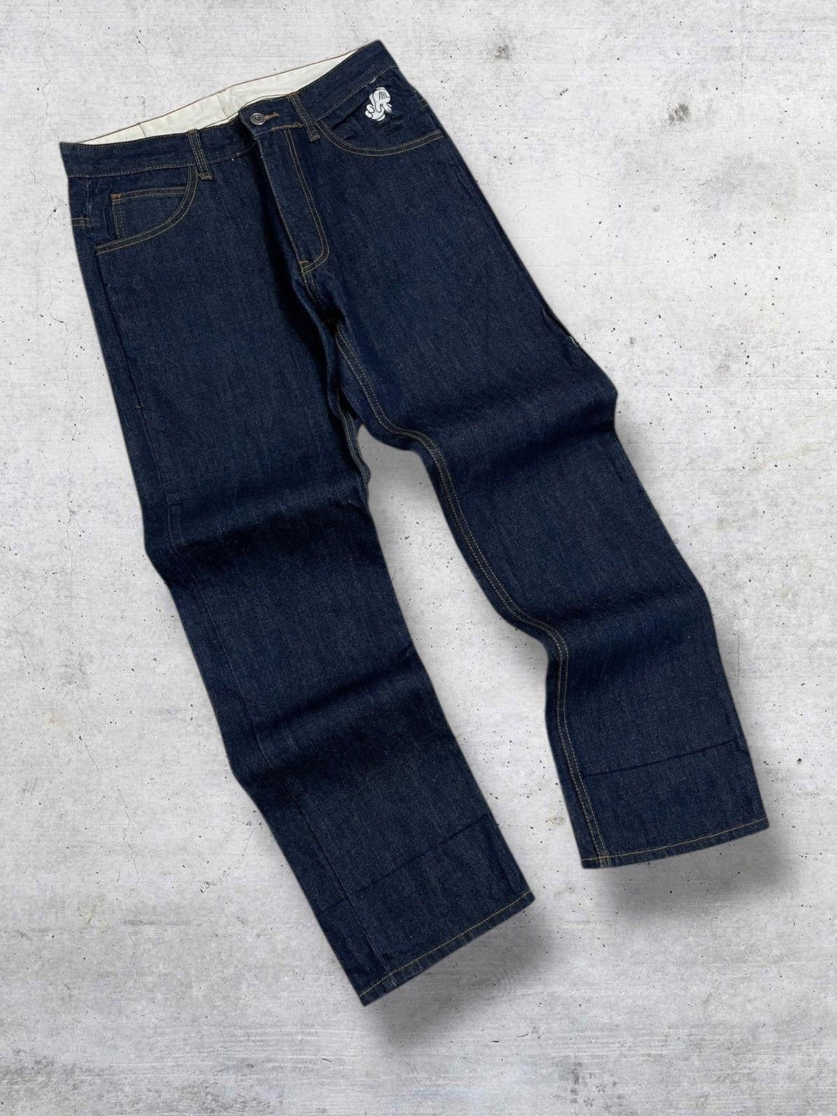 Hysteric Glamour VINTAGE LATE COMER OG JAPAN DESIGNER MICKEY EMBROIDERY DENIM Size US 32 / EU 48 - 10 Thumbnail