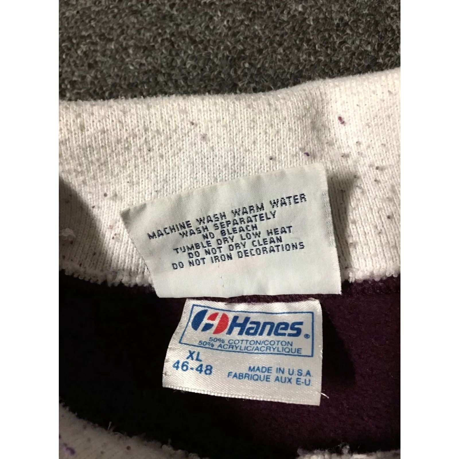 Vintage VINTAGE Morning Sun Sweatshirt Adult XL Burgundy Flower Heart Collared 80s 90s USA Grunge Love Size US XL / EU 56 / 4 - 6 Thumbnail