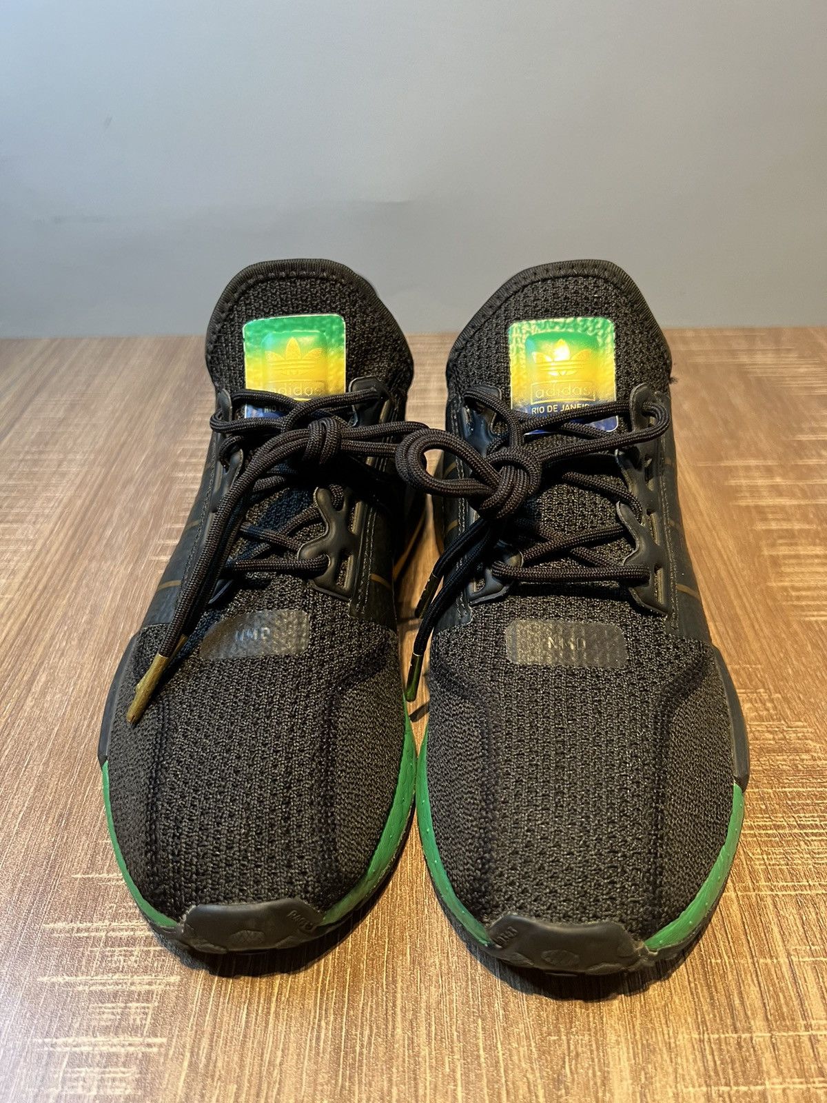Adidas Adidas Mens NMD R1 V2 Black Running Shoes Sneakers Size 6 Size US 6 / EU 39 - 3 Thumbnail