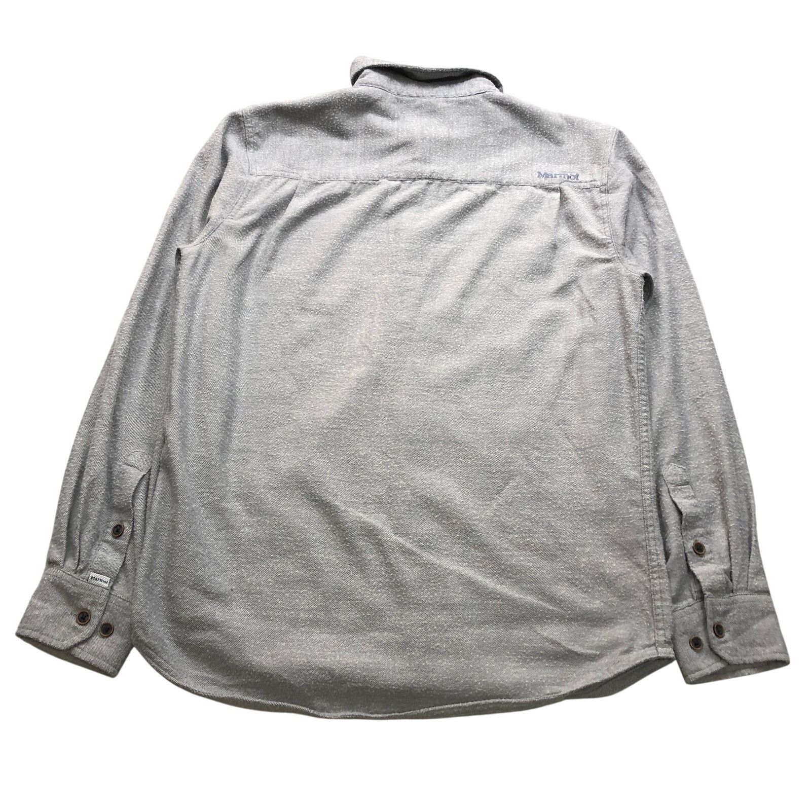 Marmot Marmot Midweight Flannel Shirt Mens Small Pocket Logo Gray Size US S / EU 44-46 / 1 - 2 Thumbnail