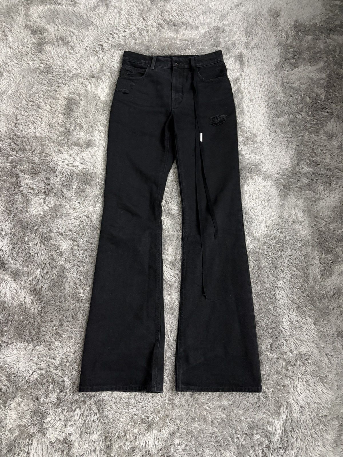 Ann Demeulemeester ANN DEMEULEMEESTER DISTRESSED FLARES Size US 28 / EU 44 - 1 Thumbnail